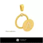 3D Pendant With Letter A 3D Pendant With Letter A