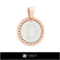 Pendentif 3D avec la lettre D