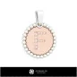 Pendentif 3D avec lettre F