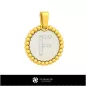 Pendentif 3D avec lettre F Pendentif 3D avec lettre F