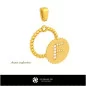 Pendentif 3D avec lettre F