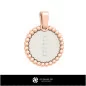 Pendentif 3D avec la lettre I