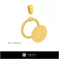Pendentif 3D avec la lettre I Pendentif 3D avec la lettre I