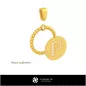 Ciondolo con lettera P - Gioielli CAD 3D Ciondolo con lettera P - Gioielli CAD 3D