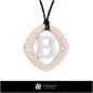 3D Pendant With Letter B