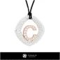 3D Pendant With Letter C