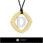 3D CAD Pendant With Letter D