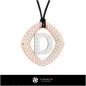 3D CAD Pendant With Letter D