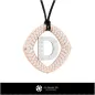 Pendentif 3D CAO avec la lettre D