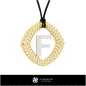 3D CAD Pendant With Letter F