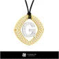 Colgante CAD 3D con la letra G