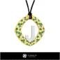 Pendentif 3D CAO avec la lettre J Pendentif 3D CAO avec la lettre J