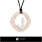 3D CAD Pendant With Letter J