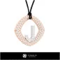 Pendentif 3D CAO avec la lettre J