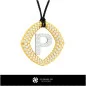 3D CAD Pendant With Letter P