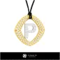 Pandantiv 3D CAD cu Litera P