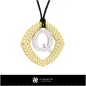 3D CAD Pendant With Letter Q 3D CAD Pendant With Letter Q