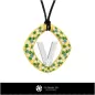 Pendentif 3D CAO avec la lettre V