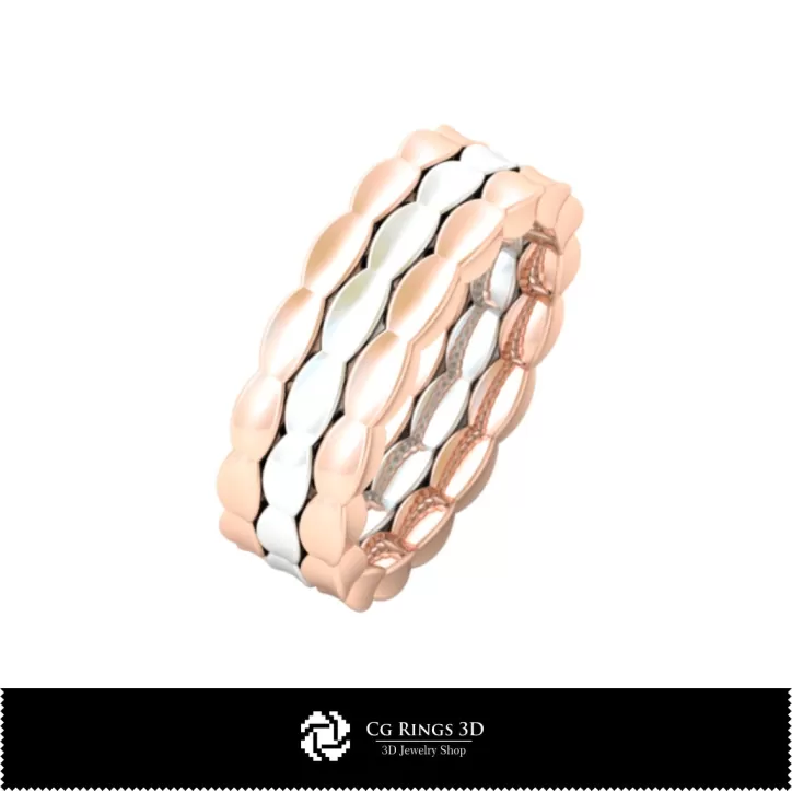 结婚戒 - 首饰 3D CAD