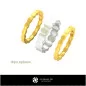 Bague de mariage - Bijoux CAO 3D