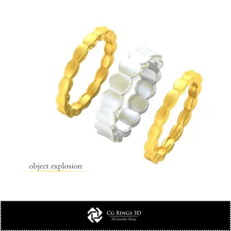 3D-CAD Ehering Zuhause, Schmuck 3D-CAD, Ringe 3D-CAD, Trauringe 3D, Eternity-Ringe 3D