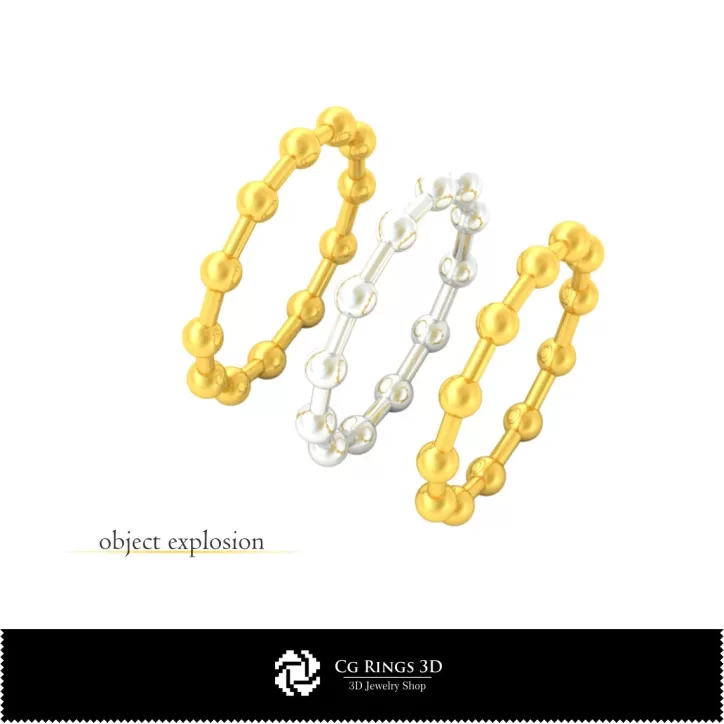 Anillo Eternity - Joyería CAD 3D