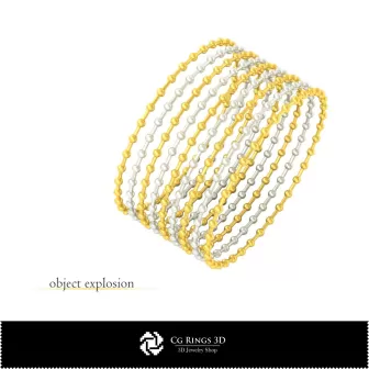 Bracciale CAD 3D Home, Gioielli CAD 3D, Bracciali CAD 3D, Bracciali 3D, Bangles 3D