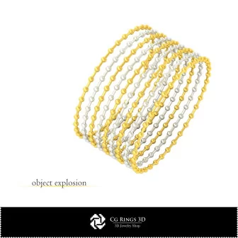 Bracciale CAD 3D Home, Gioielli CAD 3D, Bracciali CAD 3D, Bracciali 3D, Bangles 3D