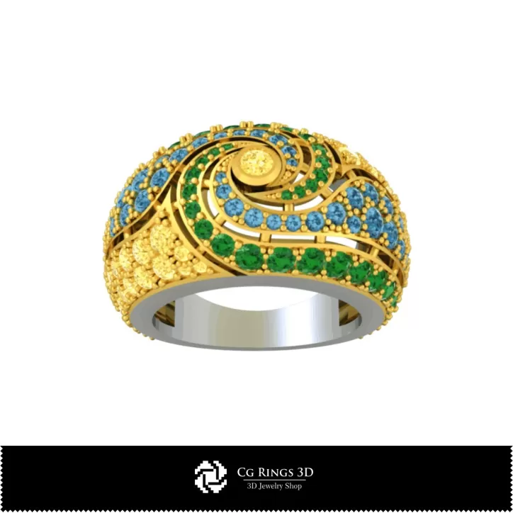Edelsteinring - Schmuck 3D-CAD