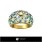 Anello con gemma - Gioielli CAD 3D