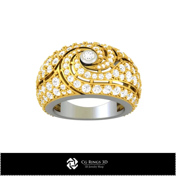 Edelsteinring - Schmuck 3D-CAD