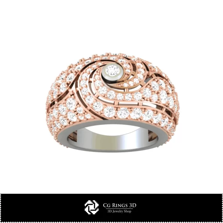 Bague avec pierre précieuse - bijoux 3D CAD Bague avec pierre précieuse - bijoux 3D CAD