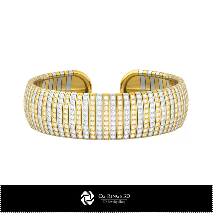Bracciale con Diamanti - Gioielli 3D CAD