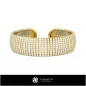Pulsera con diamantes - Joyería 3D CAD