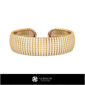 Bracciale con Diamanti - Gioielli 3D CAD