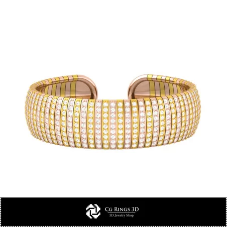 Bracelet avec Diamants - Joaillerie 3D CAO