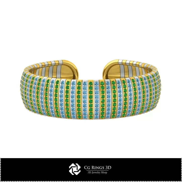 Bracciale con Diamanti - Gioielli 3D CAD