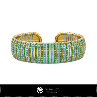 Pulsera 3D CAD con diamantes, Hogar, Joyería 3D CAD, Pulseras 3D CAD, Pulseras de diamantes 3D, Brazalete 3D