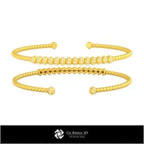 Bracelet avec Diamants - Bijoux 3D CAO