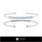 Pulsera con diamantes - Joyería 3D CAD