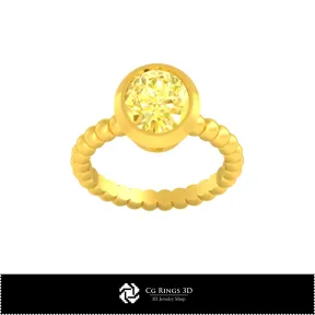 3D CAD Ball Ring Home,  Jewelry 3D CAD, Rings 3D CAD , Diamond Rings 3D