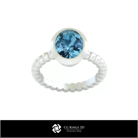 Anillo Bola - Joyería CAD 3D