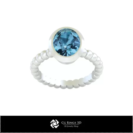 Anillo Bola - Joyería CAD 3D