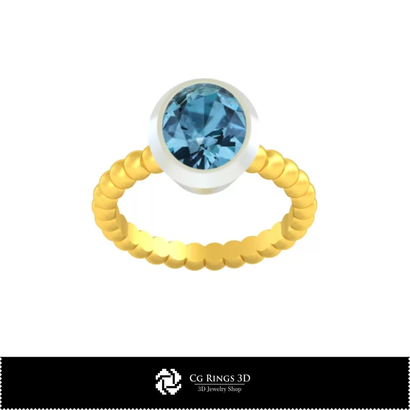 Anello a Sfera - Gioielli 3D CAD