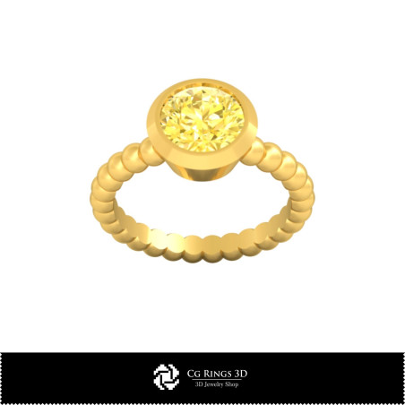 3D CAD Ball Ring Home,  Jewelry 3D CAD, Rings 3D CAD , Diamond Rings 3D