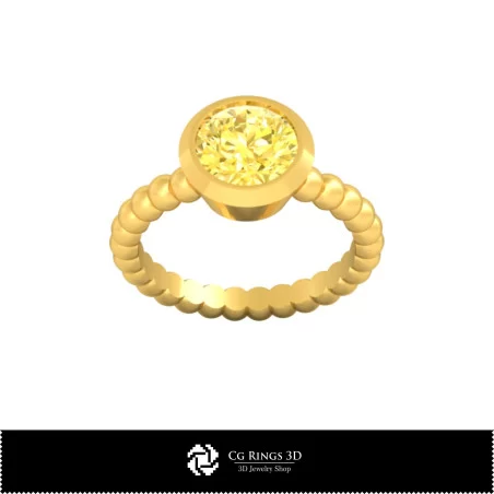 3D CAD Ball Ring Home, Jewelry 3D CAD, Rings 3D CAD , Diamond Rings 3D