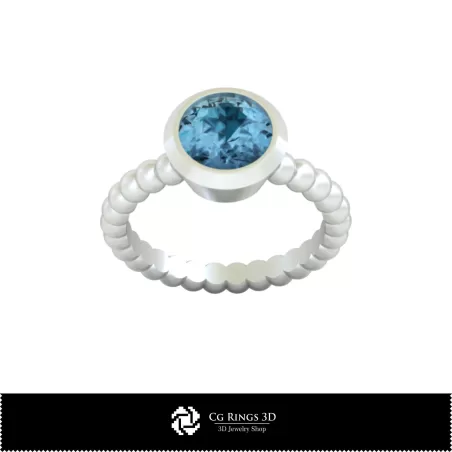 Anello a Sfera - Gioielli CAD 3D