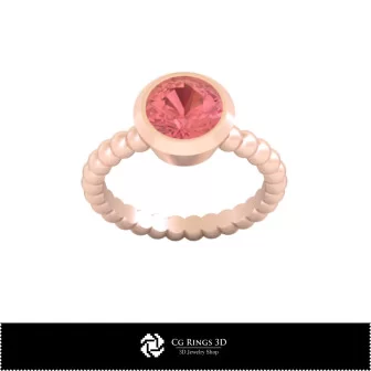 Anello a sfera 3D CAD Casa, Gioielli 3D CAD, Anelli 3D CAD, Anelli con diamanti 3D