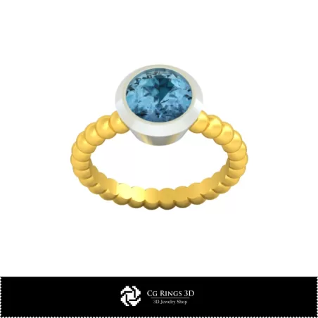 3D-CAD-Ballring für Zuhause, Schmuck-3D-CAD, Ringe-3D-CAD, Diamantringe-3D