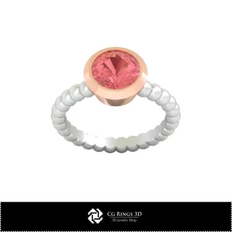 Anello con sfera 3D CAD per la casa, Gioielleria 3D CAD, Anelli 3D CAD, Anelli con diamante 3D